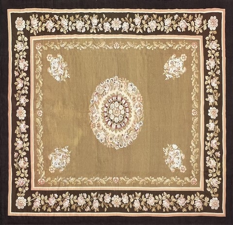 Grand Tapis Aubusson Style Empire - 410x338 - N° 1395