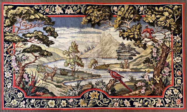 Tapisserie Verdure de Manufacture Aubusson 19e.s