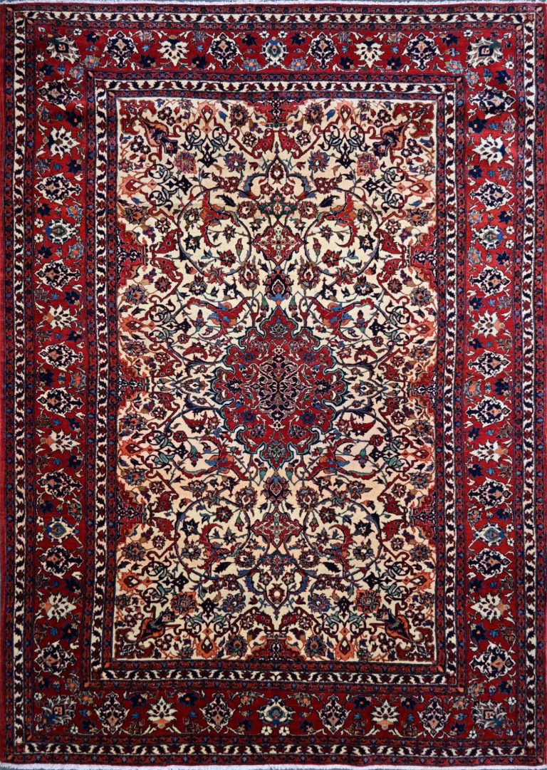 Tapisserie Ancienne Aubusson Tapis Oriantal Persan Iran Soie Qom Caucase