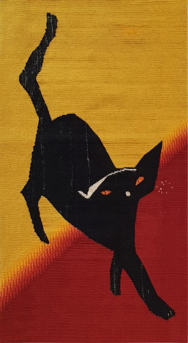 Chat Noir - Tapisserie Moderne Francaise