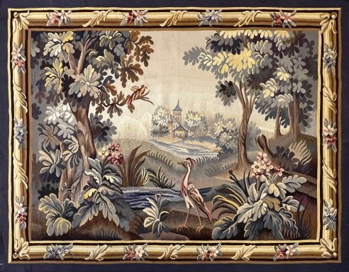 Tapisserie Verdure Manufacture d'Aubusson XIXe siècle