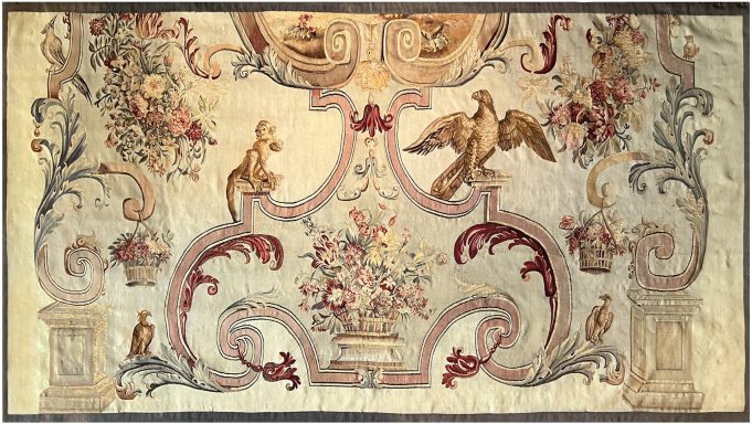 Tapisserie verdure 18e de la Manufacture Royale Aubusson