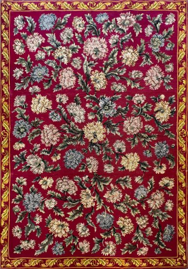 Tapis Aubusson au Petit Point 19e