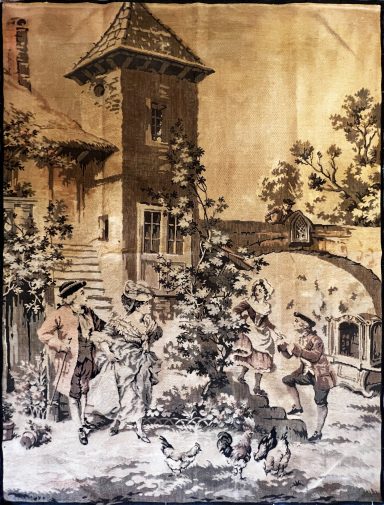 Promenade au Village, Tapisserie au point Jacquard