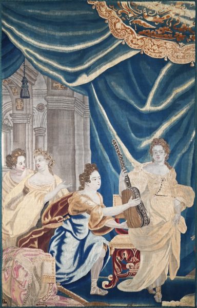 Tapisserie Scene La Leçon de Musique