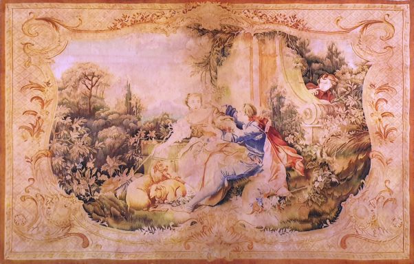 Tapisserie fait main Style Aubusson Fin 19e siècle 