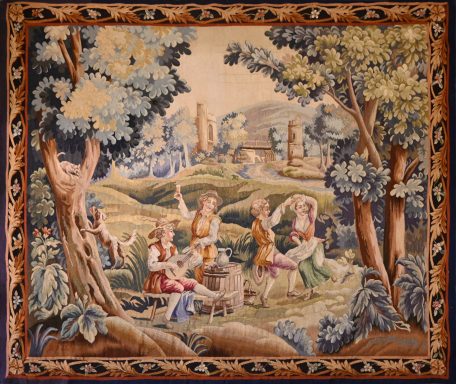 Scene Champetre, Tapisserie Manufacture Aubusson 19e siècle