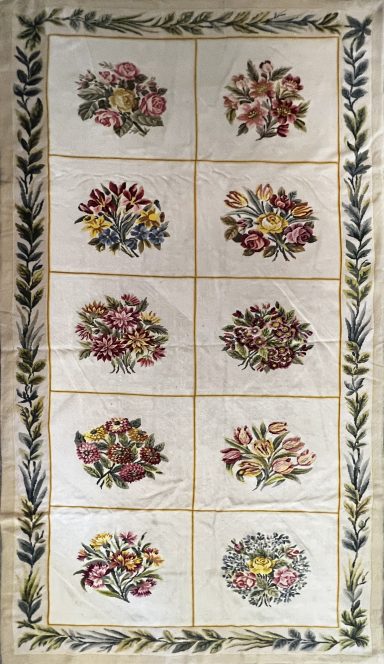 Tapis Aubusson au Petit-Point 19e siècle