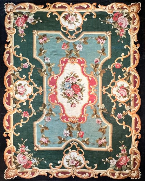 Nos Tapis Européens tel Aubusson et Savonnerie Tapis Français original : Aubusson, Petit-point, Savonnerie et Tapis moderne design du 20e