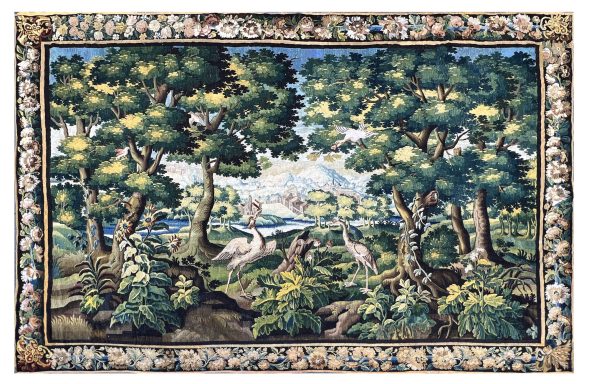 Tapisserie Verdure de la Manufacture Aubusson de 18e siecle