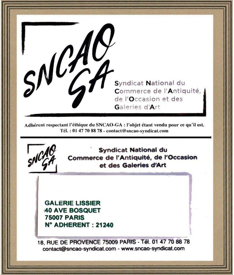 Membre Syndicat des antioquaire 