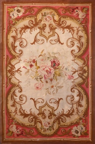 Tapis Manufacture Aubusson 19e Siècle,