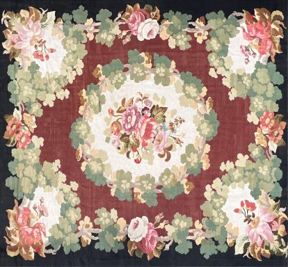 Rare Tapis de Manufacture Royal Aubusson