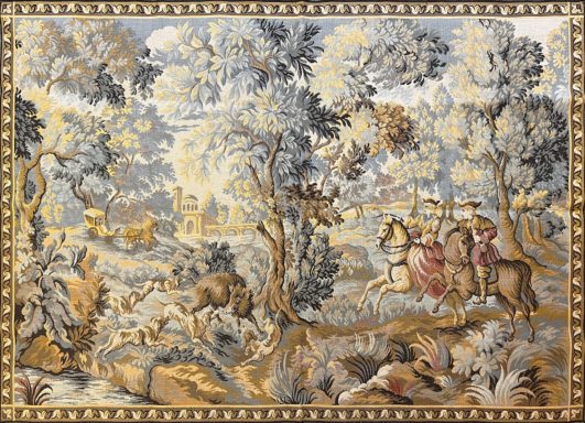 Tapisserie au point Jacquard - Scene De Chasse