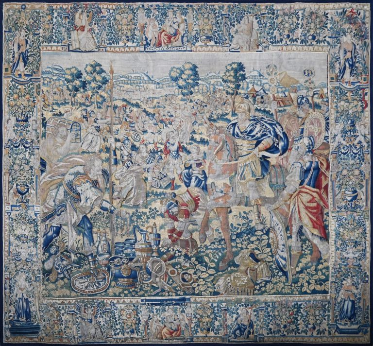 Tapisserie d'Aubusson Atelier PINTON - Maurice MELAT La fille à la Harpe Tapisserie d'Aubusson Atelier PINTON - Maurice MELAT La fille à la Harpe